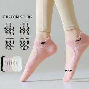 Custom <b>Ankle</b> Socks For Men Anti-Slip Knitted Cotton Spandex Thin Summer Daily Wear With Logo Heat Transfer Printing - Product Image 1