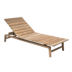 Tumbonas Minimalistas de Madera de Teca para Jardín con Cojín Bajo, Plegables, Precio al por Mayor por Rachel Natalie - Product Image 6