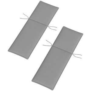 Ensemble de 2 coussins pliants gris pour chaise inclinable d'extérieur (coussins uniquement) - Product Image 5