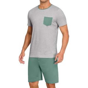 Ensemble décontracté d'été 2 pièces pour homme en polyester/coton : T-shirt oversize et short respirant - Product Image 3