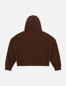 Men's <b>Zip</b>-Up <b>Hooded</b> Pullover Hoodie with Pocket Solid Brown Cotton French Terry Casual Eco-Friendly Winter Wear - Product Image 6