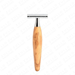 Rasoir de sécurité à double tranchant avec manche en bois naturel, outil de toilettage pour hommes, avec options de logo personnalisé OEM - Product Image 5