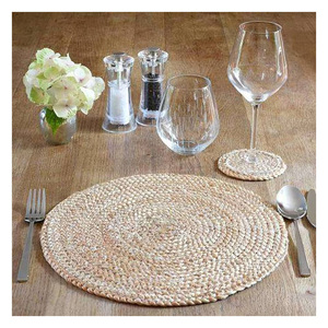 Best New Jute Seagrass Wicker Coaster Round <b>Table</b> Placemat Wholesale Price <b>for</b> Wedding Decoration Rattan Placemats - Product Image 5
