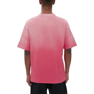 Blank Acid Wash <b>T</b> Shirt Oversized Faded Heavyweight Cotton Streetwear OEM Apparel - Product Image 5
