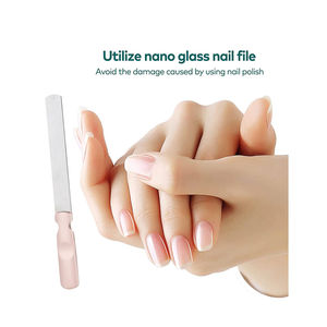Lime à ongles professionnelle mini double face en émeri pour ongles épais et durs, outil de toilettage réutilisable et robuste avec logo personnalisé - Product Image 3