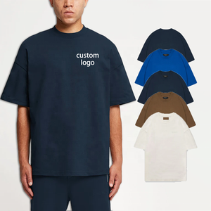 เสื้อยืดโอเวอร์ไซส์แบบคัสตอม 300 GSM สำหรับผู้ชาย เสื้อคอเต่าผ้าฝ้าย 100% หนานุ่ม ทรงบ็อกซี่ พิมพ์ลายกราฟิก เสื้อผ้าสตรีทแวร์สุดหรู - Product Image 1