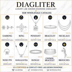 Boucles d'oreilles pendantes en or rose, serties de diamants de laboratoire, qualité IGI certifiée VVS-VS, élégantes et étincelantes - Product Image 4