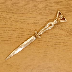 มีดเนยทองเหลืองทำมือคุณภาพพรีเมียม ขอบเรียบสำหรับทาเนย ชีส แยม ขนมปัง ช้อนส้อมบนโต๊ะอาหารสุดหรู ทนทาน - Product Image 4