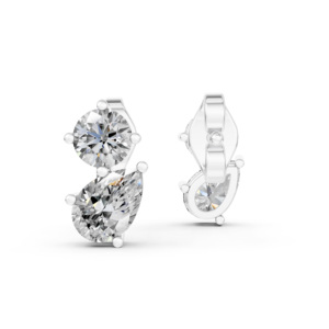 Pendientes de Plata 925 con Diamante de Laboratorio, Certificado IGI, RJC ODM OEM, Joyería Fina Ética, Chapado en Rodio, Regalo de Aniversario de Bodas EA501950 - Product Image 4