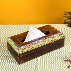 Handmade Luxury Wooden Tissue Box & Napkin Holder with European Design Decorative Lid for Bedroom Home Hotel & Restaurant Use - Product Image 4
