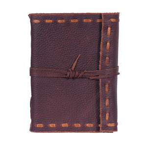 Carnet de voyage rechargeable en cuir véritable fait main, style vintage - Product Image 5