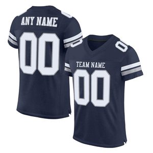 เสื้อฟุตบอลอเมริกันดีไซน์ใหม่ที่ดีที่สุดสำหรับผู้ชายและไซส์พลัส ผลิตจากโพลีเอสเตอร์ 100% แห้งเร็ว ระบายอากาศได้ดี - Product Image 6