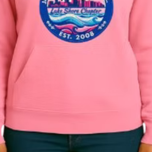 Sweat à capuche rose brodé pour femme, pull décontracté à manches longues, streetwear quotidien, vêtement confortable pour un style de vie actif - Product Image 5