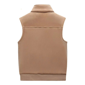 Gilet formel pour homme personnalisé, col montant, motif cachemire, crocheté, imperméable, respirant, écologique, séchage rapide, polyester/coton - Product Image 2