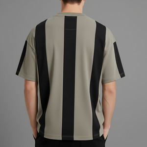 T-shirt de sport pour homme de haute qualité, style hip-hop, 100% coton jersey, 180 GSM, léger, respirant, séchage rapide, logo personnalisé, coupe ample - Product Image 2