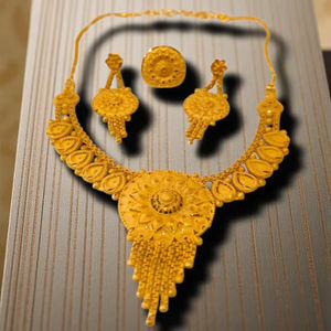 Ensemble de bijoux pour femmes AWAIS HOUSE plaqué or, diamants fantaisie, 6 grammes, style hip-hop, infini, pour fiançailles, mariage, soirée - Product Image 1