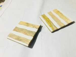 Round Wood Resin Luxury Design Print <b>Coaster</b> <b>Drink</b> Mat Eco-Friendly Handmade Table Pad <b>for</b> Home Bar Cafe Restaurants - Product Image 2