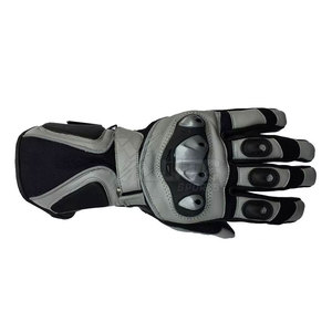Gants de moto en cuir d'hiver durables, confortables et respirants, avec support de sécurité, sangle de poignet réglable, paume antidérapante et imperméable - Product Image 4