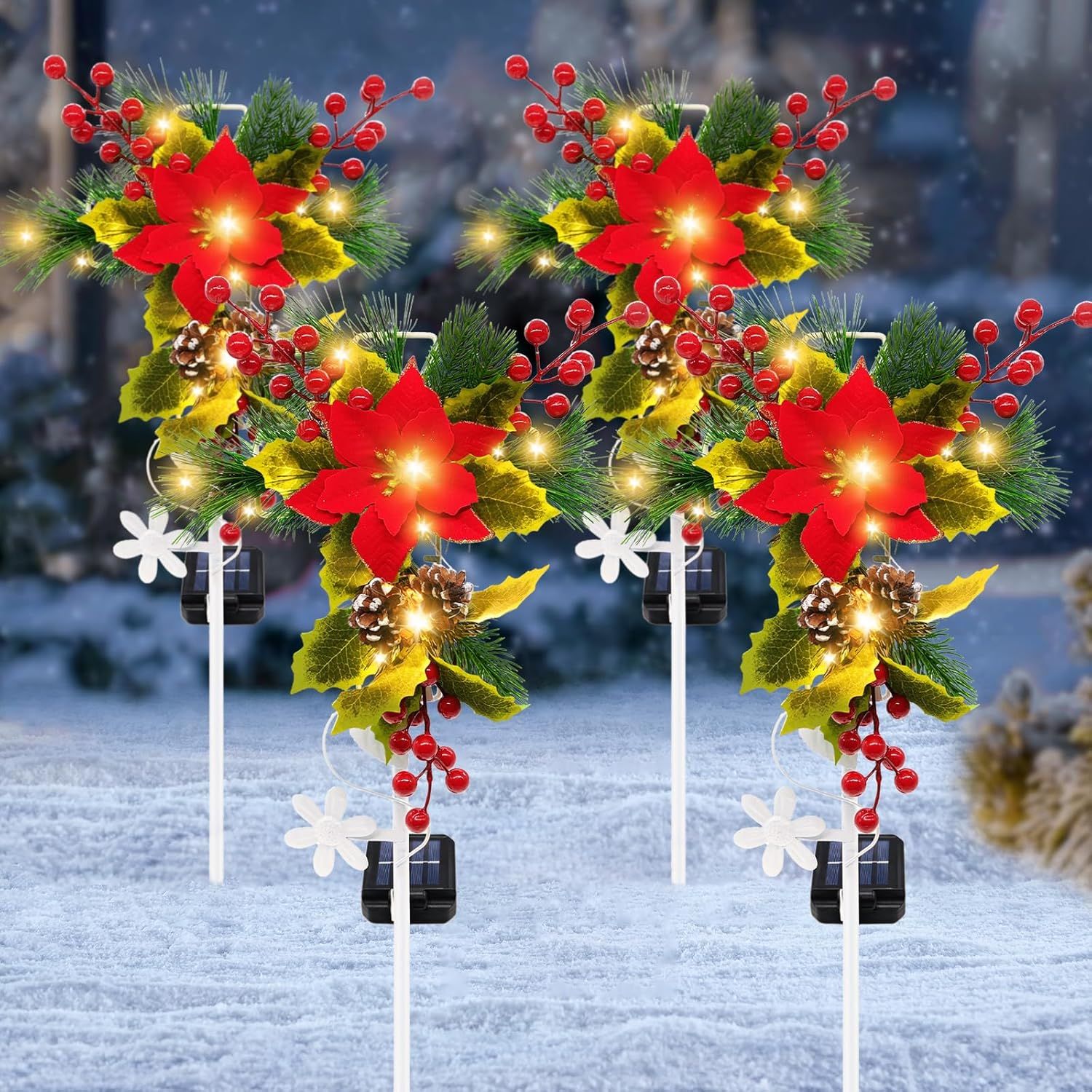 4 Pack Christmas Cross Color