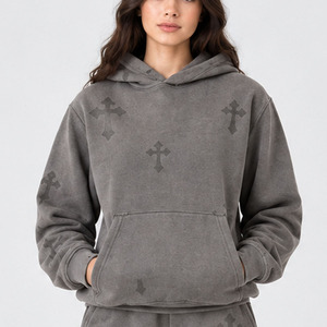 Custom Women Hoodie Shorts <b>Set</b> Polyester Cotton Casual Streetwear Screen Printing Personalized OEM <b>Lounge</b> Matching <b>Two</b> <b>Piece</b> <b>Set</b> - Product Image 3