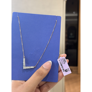 Collier élégant en or massif avec diamant de laboratoire de qualité supérieure, motif en V, 1,88 carat VVS VS EF, bijoux fins pour femmes - Product Image 5