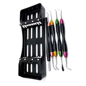 Kit d'outils de contournement manuel pour composites dentaires en acier inoxydable allemand de qualité professionnelle, léger, ergonomique, codé par couleur, certifié CE - Product Image 1