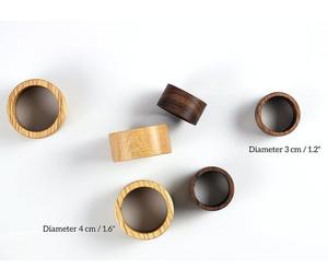 Porte-serviettes personnalisé en bois d'acacia naturel, logo sur mesure, pour vaisselle, décoration de table, au meilleur prix - Product Image 1