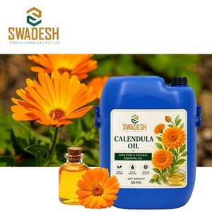 SWADESH Calendula Oil Cold <b>Pressed</b> <b>Steam</b> Distilled Cosmetic Grade | 100% Pure Botanical Oil for Skincare Hair Beauty | Bulk - Product Image 2