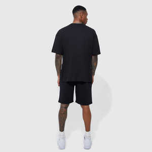 T-shirt imprimé 100 % coton coupe ample pour homme, style streetwear décontracté, avec motif en relief, service OEM ODM – Meilleures ventes - Product Image 3