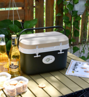 Glacière isotherme OEM Living Vietnam en PP, 6L, beige kaki, 10 heures de conservation, design moderne d'inspiration coréenne, logo personnalisé, portable pour le camping