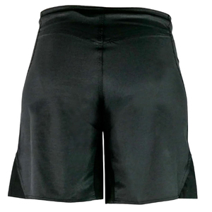 Men's Solid <b>Black</b> Bermuda Shorts Mid Waist Button Fly Casual Woven Style - Product Image 2