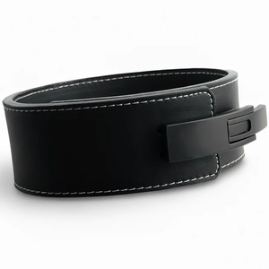Cinturón de compresión de levantamiento de pesas personalizado con palanca, de cuero PU de alta calidad, accesorios de gimnasio, cinturones con palanca - Product Image 1