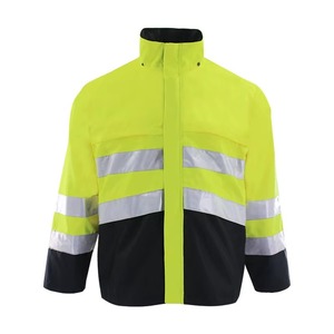 Winter <b>Waterproof</b> Breathable CE Certified Men's Custom High Visibility Reflective Safety <b>Work</b> Jacket for Construction Workwear - Product Image 4