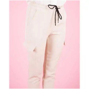 Double-Pockets Plus-Size Women Breathable Casual High-Waist Autumn Long Female Winter Fleece-Straight Trousers Pants With Laces - Product Image 4