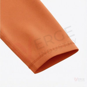 <b>Women</b> Orange Scoop Neck Sports Bra High Waist <b>Shorts</b> Yoga 2 Piece <b>Set</b> Sleeveless Solid - Product Image 6