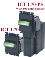 Accepteur de billets et de pièces L70 Series Stacker, Validateur de pièces 110V/220V 12VDC 60-67mm, Taux d'acceptation de 96% pour Machines de Divertissement