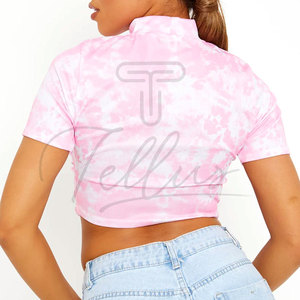 2026 Unique Style Women Crop Tops Cheap Price Women's Breathable Crop Top Simple Solid <b>Colour</b> High Quality Crop Tops For Women - Product Image 3