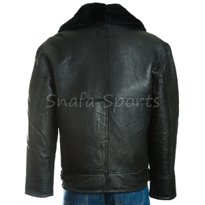 Solid Color <b>Men</b> <b>Jacket</b> in Genuine Leather with Zip Closure Wholesale Price Real Leather Made <b>Men</b> <b>Jacket</b> for Apparel - Product Image 4