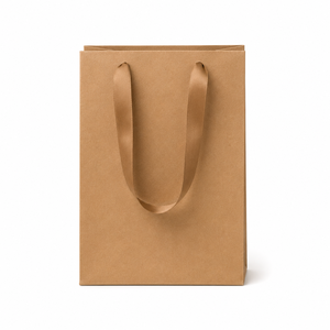 <b>Luxury</b> Black Recycled Kraft Paper Shopping <b>Bag</b> Cotton Rope Handles Custom Printed Large <b>Gift</b> Packaging for Retail Stores - Product Image 1