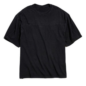 Camiseta de Hombre de Cuello Redondo, Manga Corta, 100% Algodón Jersey, Color Sólido, Talla Grande, Informal, Transpirable, con Logotipo Frontal - Product Image 5