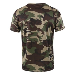 Camiseta de Manga Corta con Cuello Redondo para Hombre, Estampado de Camuflaje, Transpirable, de Secado Rápido, Corte Regular, Informal, Tejido de Punto, 180 Gramos - Product Image 3