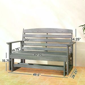 Sedia da Giardino Moderna in Legno per Cortile - Nessuna Spedizione nei Fine Settimana - Product Image 3