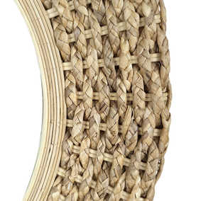 Espejo de Pared Redondo de Seagrass de Diseño Moderno, Marco Hecho a Mano para Decoración de Dormitorio y Sala de Estar, Diseño Bohemio y Elegante - Product Image 4