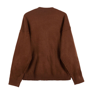 2026 Autumn/Winter V-neck Knit <b>Men's</b> Single Breasted Solid Color Sweater <b>Cardigan</b> <b>Men's</b> Loose Casual <b>Long</b>-sleeved Coat - Product Image 2