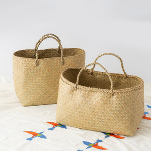 Bolsa de mano de rafia biodegradable, personalizable en varios tamaños, hecha a mano, ideal para regalos. - Product Image 3