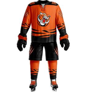 Uniformes de hockey sobre hielo, sublimación personalizada, 100% poliéster, Unisex, equipo OEM - Product Image 4