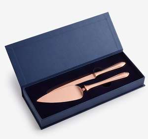 Couteau à gâteau rose doré élégant pour la découpe de gâteaux, idéal pour la pâtisserie quotidienne, le service de desserts, l'usage domestique, les cadeaux et les fêtes - Product Image 6