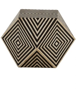 Bone Inlay Handmade Eco-Friendly Modern Extendable <b>Bedside</b> <b>Stool</b> or <b>Table</b> with Natural Shape for Living Room Kitchen Furniture - Product Image 3