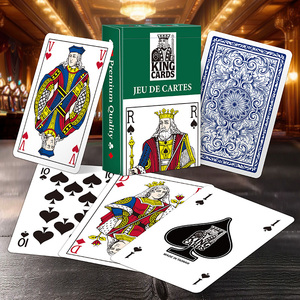 Cartes à Jouer KING CARDS Premium 310gsm - Index Français Classique, Revêtement Hydrophile, 58x88mm, Emballage Boîte Pliée, Usage Familial - Product Image 5