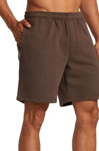 Pantalones Cortos Casuales de Felpa 100% Algodón con Logotipo Bordado Personalizado OEM para Hombre, Cintura Media, Cierre Elástico, Pantalones Cortos Lisos Teñidos - Product Image 2